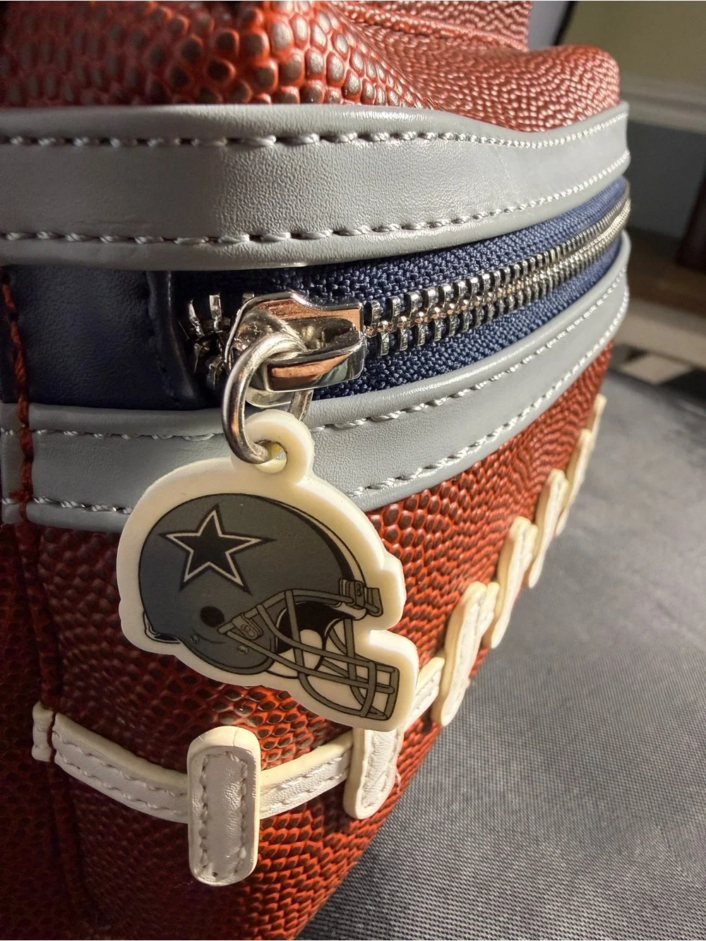 Loungefly Cowboys Football-Style Brown Mini Backpack